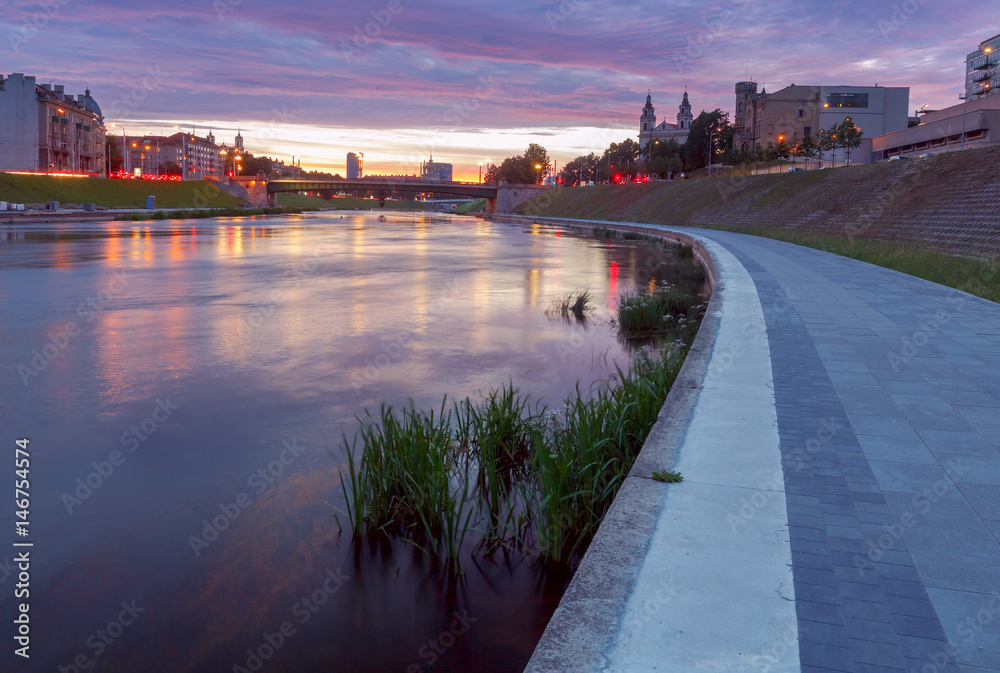 Fototapeta premium Vilnius. The river Neris.