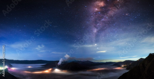 milky way over Bromo National Park, Java - Indonesia