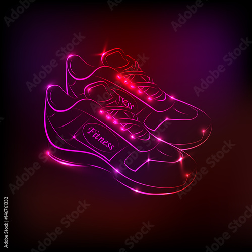 Neon sneakers