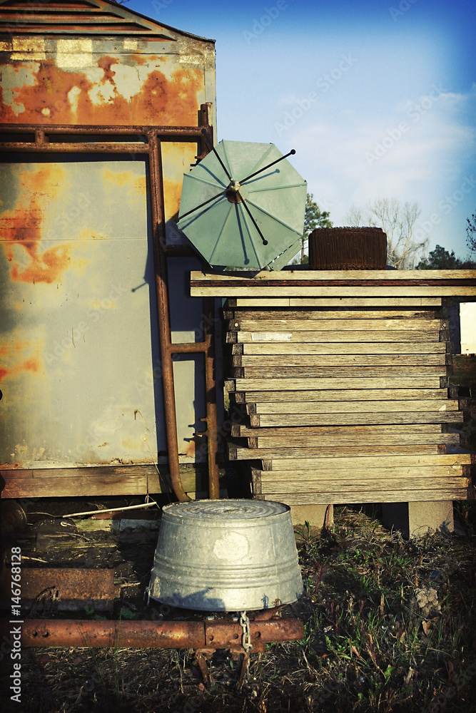 Naklejka premium Farm stack