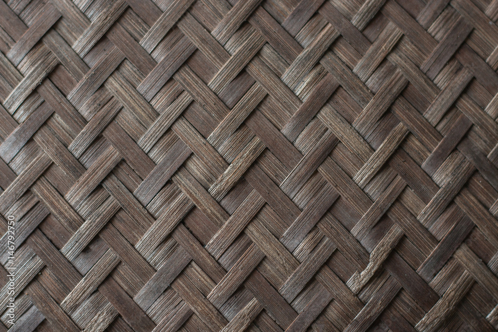 Old bamboo weave texture background Old bamboo weave texture background
