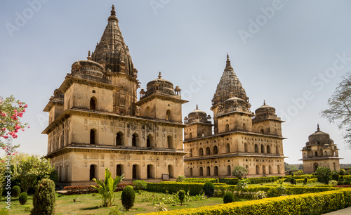 Принти на полотні Medieval city of Orchha with most noteworthy Hindu architecture in India
