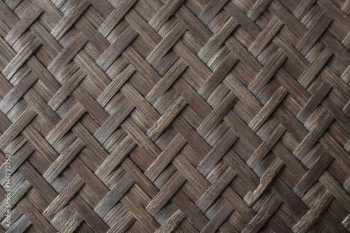 Old bamboo weave texture background