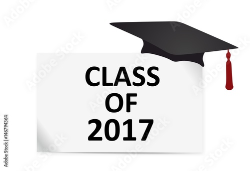 Class of 2017 written on a whiteboard