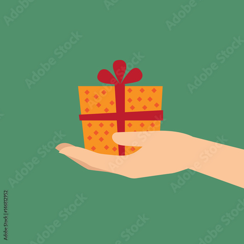 Hand with gift