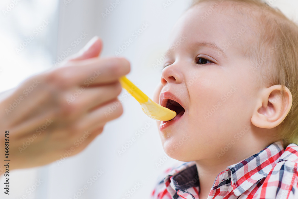 mother feeding her baby breast porridge day mother feeding her baby breast porridge day