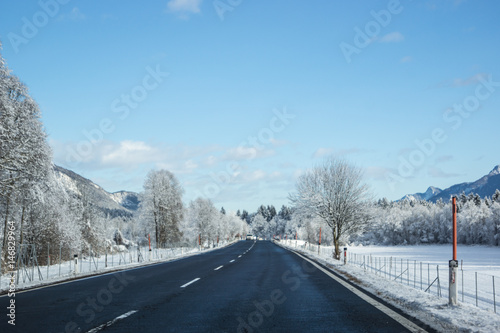 Straße im Winter