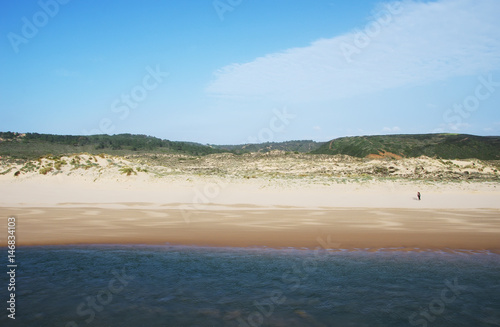 Amoreira Beach in the Costa Vincentina in Alentejo, Portugal photo