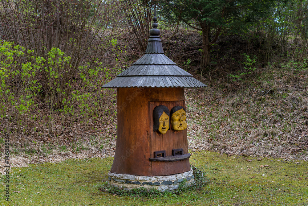 Beehive bee house wooden sculpture insect farming natural environment Beehive bee house wooden sculpture insect farming natural environment
