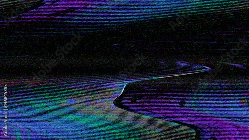 Datamosh Tv Noise Damaged Distorted Waves Glitch Background