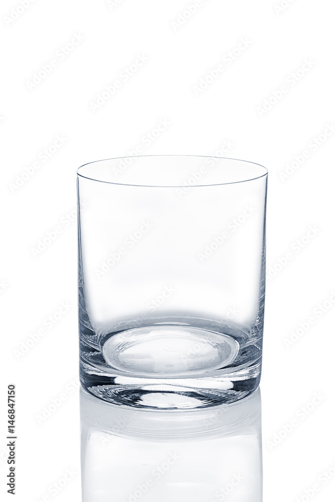 Empty transparent oldfashioned glass for whiskey and ice. Empty transparent oldfashioned glass for whiskey and ice.