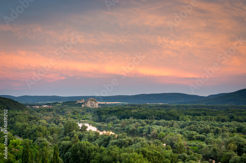 Photography Medieval castle Devin, near Bratislava, Slovakia, Europe