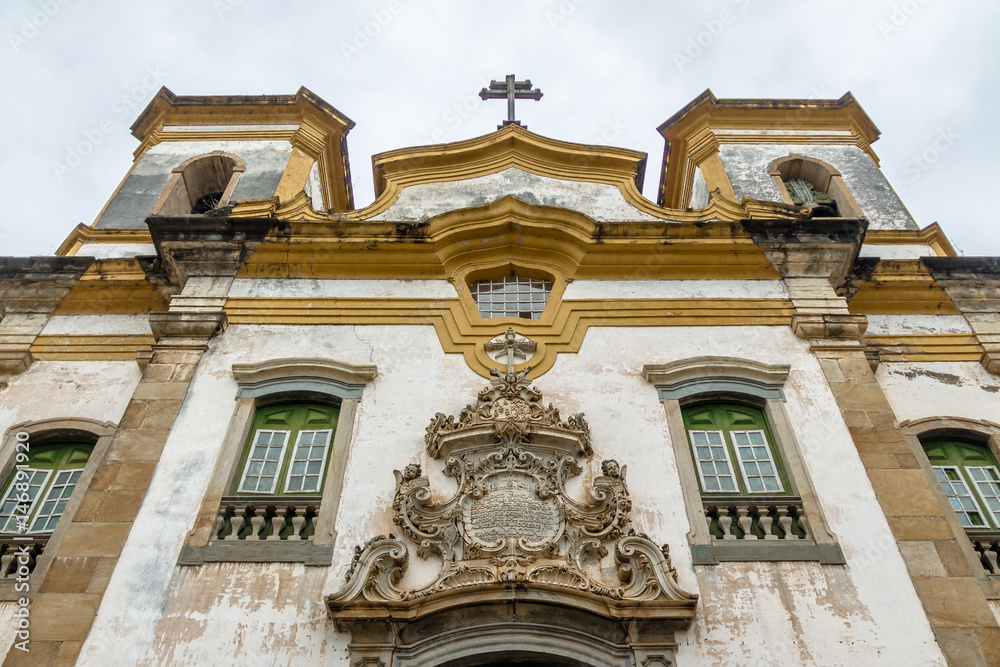 Sao Francisco de Assis Church Facade detail - Mariana, Minas Gerais, Brazil
