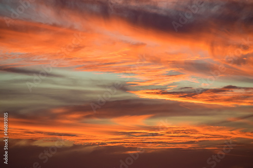 Fototapeta Naklejka Na Ścianę i Meble -  Orange Sunset