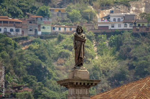 Tiradentes Statue in Tiradentes Square - Ouro Preto, Minas Gerais, Brazil photo