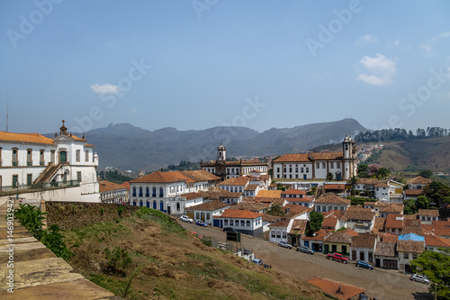 Aerial view of Ouro Preto City - Minas Gerais, Brazil © diegograndi