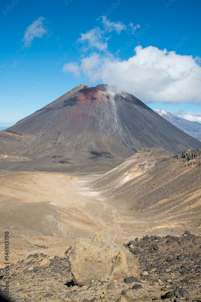 Mount Ngauruhoe of Mt.Doom the iconic famous volcano in Tongariro national  park. This location was filmed in the hollywood movie The Lord Of The Rings  trilogy. Stock Photo | Adobe Stock