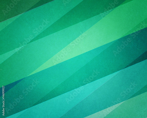 abstract geometric background in modern blue and green beach color hues with soft lighting and texture on striped block pattern
