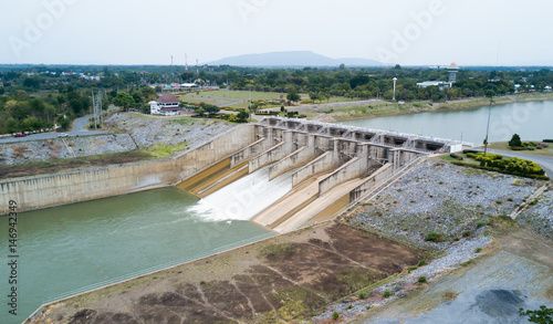 Dam gate of Pa Sak Cholasit Dam Project © kwanchaichaiudom