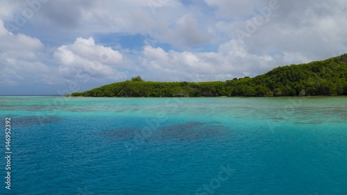 Tumon Bay coastline, Guam Clear blue and green waters of Tumon Bay, Guam © raksyBH