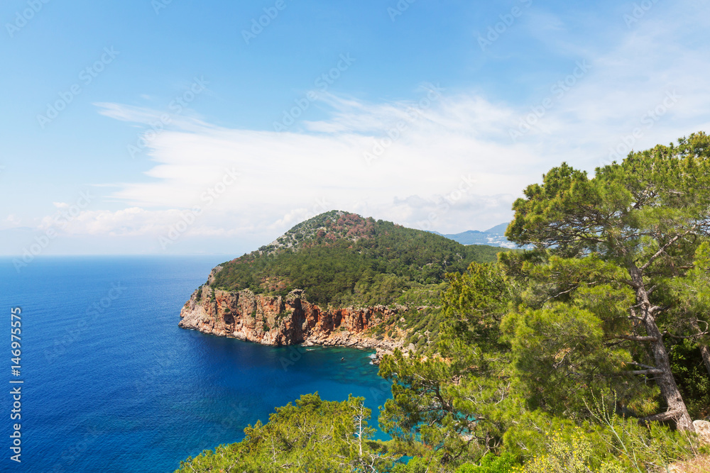 Naklejka premium Turkey coast