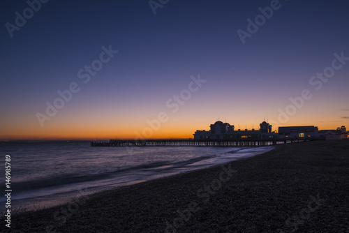 Sunset over pier © Colin