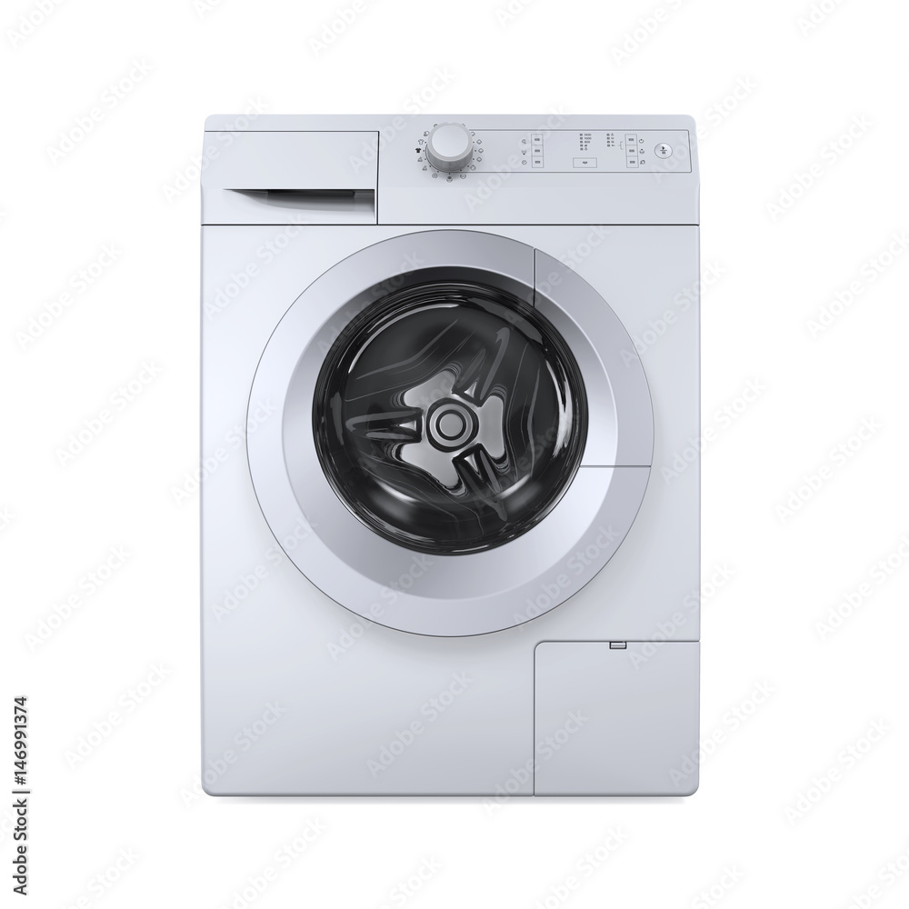 Modern Washing Machine Isolated Modern Washing Machine Isolated