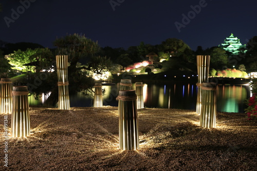 岡山後楽園の幻想庭園