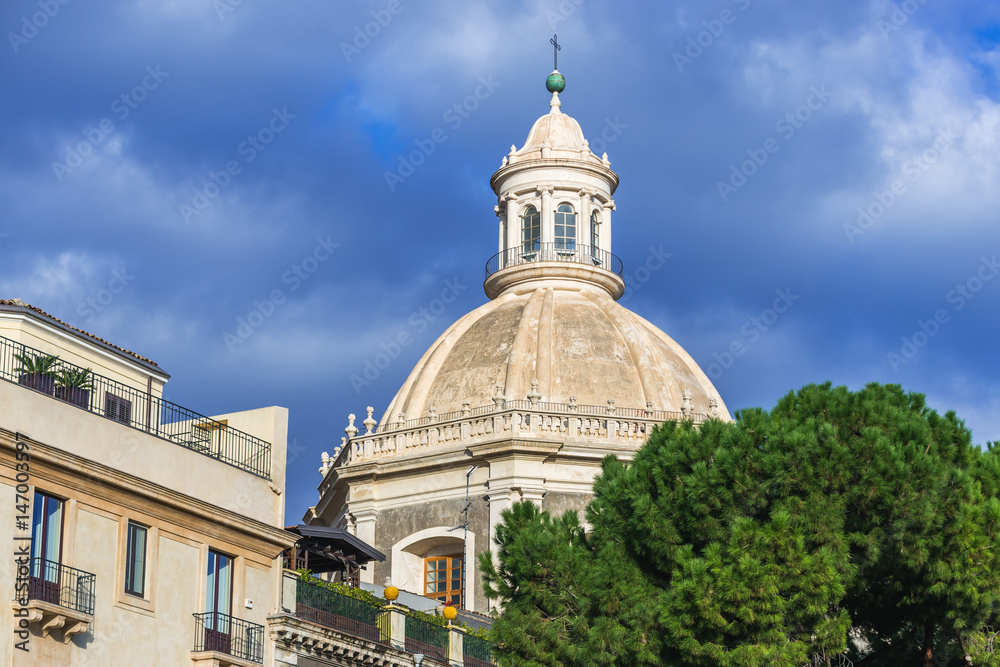 Abbey church of Saint Agata in Catania, Sicily Island of Italy