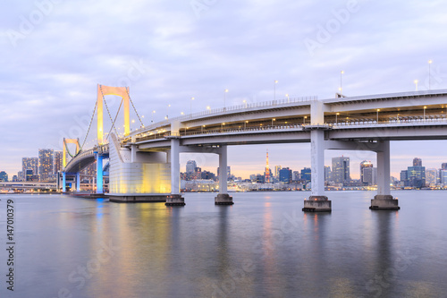 Twilight Tokyo Rainbow bridge