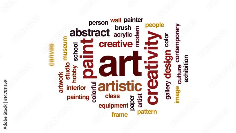 Art animated word cloud, text design animation. Art animated word cloud, text design animation.