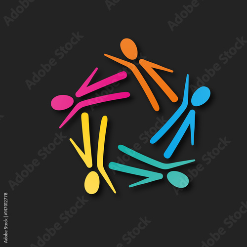 silhouette couleur vecteur