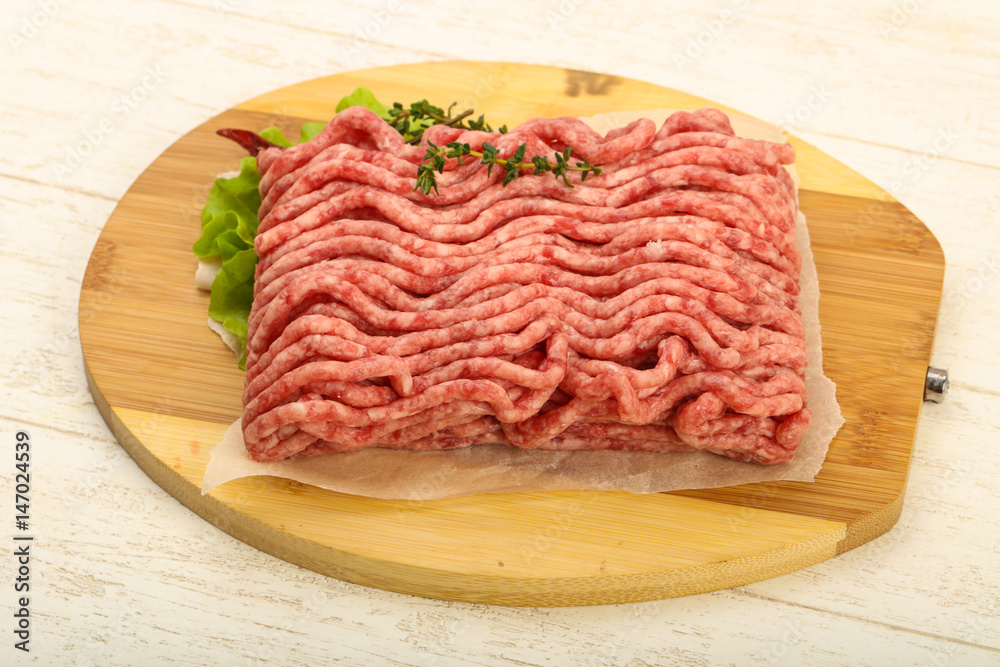 Raw minced beef meat Raw minced beef meat