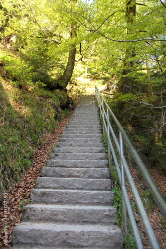 Steintreppe mit Gel  nder