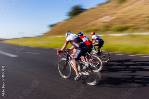 Fototapeta Naklejka Na Ścianę i Meble -  Cycling Road Speed Blur