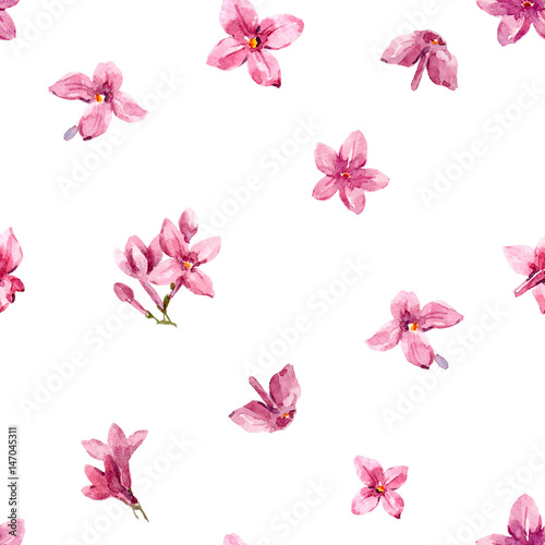 Watercolor floral pattern © zenina