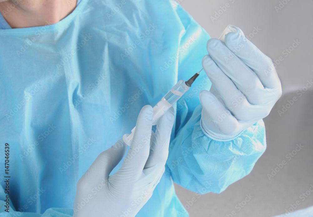 Syringe, medical injection in hand, palm or fingers. Medicine plastic vaccination equipment with needle. Liquid drug narcotic. Syringe, medical injection in hand, palm or fingers. Medicine plastic vaccination equipment with needle. Liquid drug narcotic.