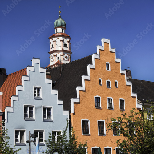 Bürgerhäuser mit Treppengiebel in Schrobenhausen (Bayern) photo