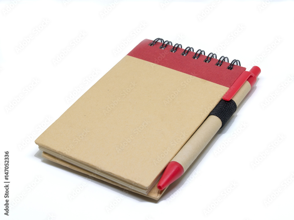 Blank notebook isolated on white / Blank book with cover isolated on white background Blank notebook isolated on white / Blank book with cover isolated on white background