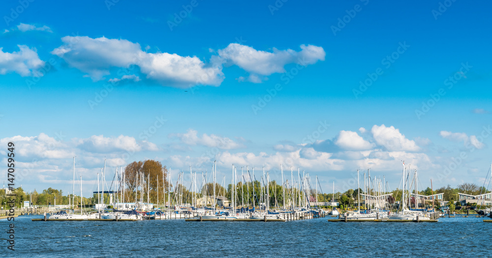 Fototapeta premium Harbor in Flevoland
