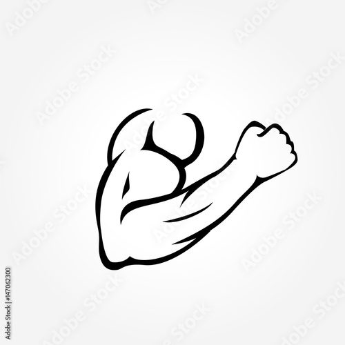 right hand muscle down