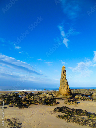 Scottish beach overlooking the North Sea