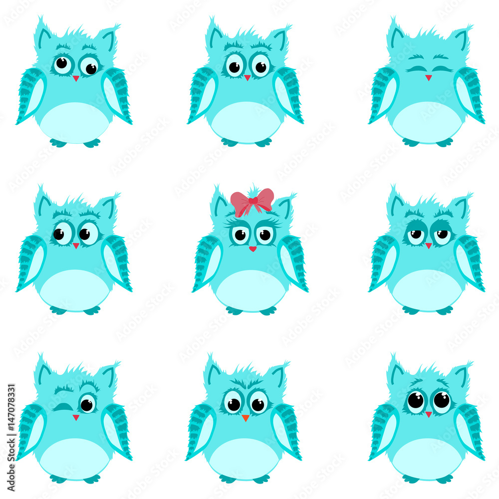 Emotions of blue owls Emotions of blue owls