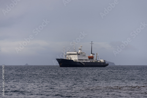 Passenger vessel in antarctica