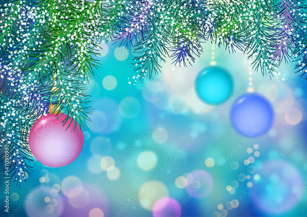 Fototapeta premium Vector Christmas Background