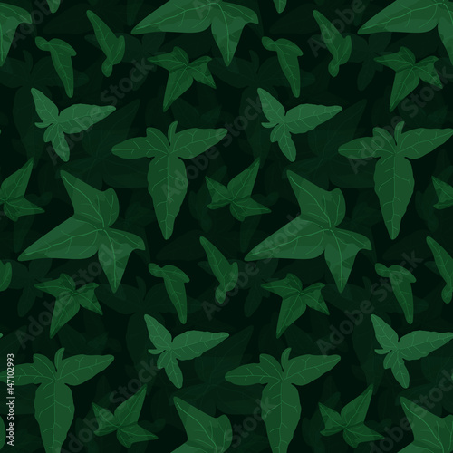 Wallpaper Mural Seamless floral pattern. Ivy elements background Torontodigital.ca
