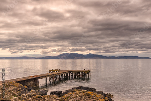 Ancient Jetty at Portencross Scotland