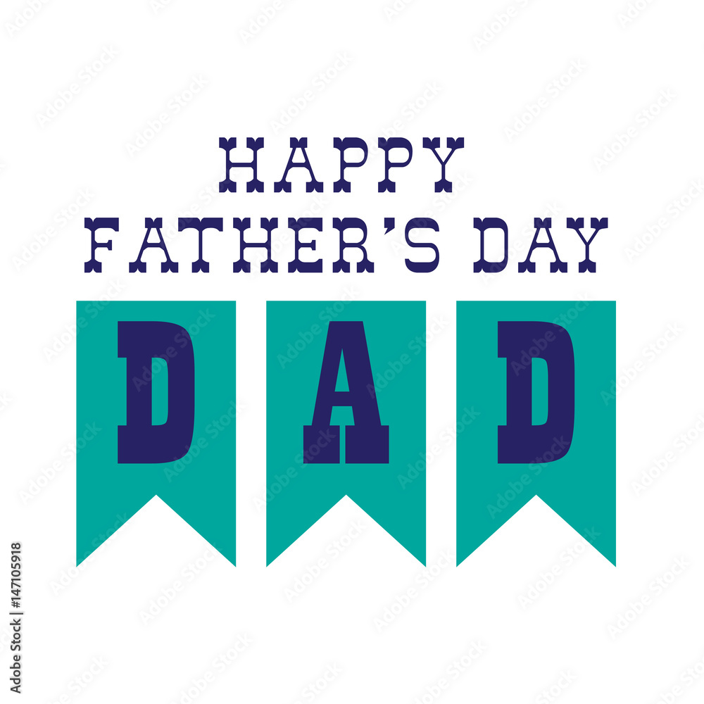 fathers day bunting Stock Illustration | Adobe Stock