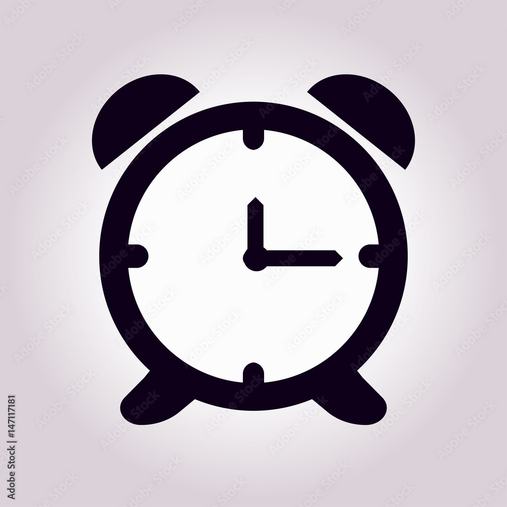 Open hours a day. Clock face. Flat design style. Open hours a day. Clock face. Flat design style.