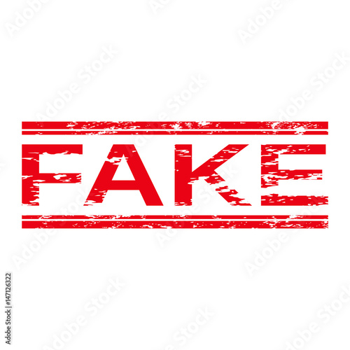 Grunge stamp "fake".